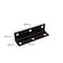 NFZUNW 10 Pcs Black Corner Brace 318 inch Metal Mending Plate Stainless Steel Right Angle L Shaped Bracket Heavy Duty L Bracket Shelf with Screws