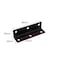 NFZUNW 10 Pcs Black Corner Brace 318 inch Metal Mending Plate Stainless Steel Right Angle L Shaped Bracket Heavy Duty L Bracket Shelf with Screws