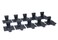 FAQQI 10pcs Invisible Panel Clips Push Fit Fasteners for Cabinet Furniture Connection Quick Install Plastic Corner Bracket for Wardrobe or Wall Panel Mounting Black