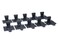 FAQQI 10pcs Invisible Panel Clips Push Fit Fasteners for Cabinet Furniture Connection Quick Install Plastic Corner Bracket for Wardrobe or Wall Panel Mounting Black