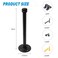 Home TZH 12 Industrial Black Iron Pipe Shelf Brackets Rustic Wall Mounted DIY Shelving Bracket Hanging Custom Pipe Brackets for Floating Shelves 8 Inch Piece 60