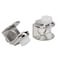 Teensery 12 Pcs Adjustable Glass Shelf Brackets Zinc Alloy Glass Clamp Clip Holder with Dowel Pin for 59mm Thick