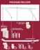 EcoSweep 12inch Wire Shelf Brackets for Standard Shelves 25kg Max Load RustProof Metal Kit w4 Support Brackets 4 End 10 Clipsfor Pantry Closet Laundry Utility Storage42 Count Excluding Rack