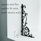 SMKOLIN 155 Decorative Shelf Brackets2 Pack Cast Iron Shelf Supply155 x 72 Inch Antique Black CorbelScrews Anchors Included