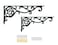 SMKOLIN 155 Decorative Shelf Brackets2 Pack Cast Iron Shelf Supply155 x 72 Inch Antique Black CorbelScrews Anchors Included