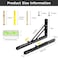 Dntorx 16 Inch Folding Shelf Brackets 2 Pcs Heavy Duty Metal Collapsible Shelf Bracket Wall Mounted Brackets for Fold Down Table Wall Mounted Brackets for Shelves Space SavingMax Load 132 lb
