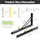Dntorx 16 Inch Folding Shelf Brackets 2 Pcs Heavy Duty Metal Collapsible Shelf Bracket Wall Mounted Brackets for Fold Down Table Wall Mounted Brackets for Shelves Space SavingMax Load 132 lb