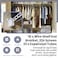 ZHIXING 16 Pack Wire Shelf End Bracket White Plastic Closet Shelves Brackets Closet Shelves Support Plastic Wall Mount Shelf Brackets wScrews and Expansion Anchors