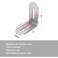 YIDU69Q 16 Pcs 2 x 2 Slotted L Bracket Stainless Steel l Bracket for Wood