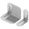 YIDU69Q 16 Pcs 2 x 2 Slotted L Bracket Stainless Steel l Bracket for Wood