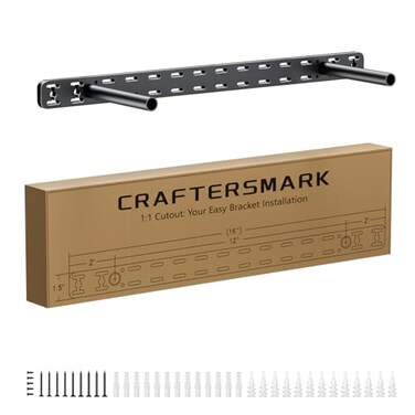 Craftersmark 1pc Floating Shelf Hardware Heavy Duty Hidden Shelf Brackets SupportWall Mounting Invisible Floating Shelves Bracket Without Jig 16 x 6 x 15 Without Tools