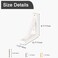 OVOV 2 Pack Wall Mount Wood Shelf Bracket Triangle Wooden Shelf Brackets for Plank Sconce Plug in Pendant Lamp Decorative DIY Wooden Bracket Include Mounting Screws White 7 Inch