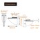 kaileyouxiangongsi 2 Pcs Adjustable WoodGlass Floating Shelf Brackets Wall Mount Black