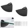 kaileyouxiangongsi 2 Pcs Adjustable WoodGlass Floating Shelf Brackets Wall Mount Black