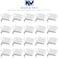 Knape & 20 Pack White Knape Vogt 256 Adjustable Steel Pilaster Shelf Support Clip
