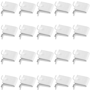 Knape & 20 Pack White Knape Vogt 256 Adjustable Steel Pilaster Shelf Support Clip
