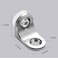 AWEN 20Pcs Mounting Brace Fixing Glass Shelf Bracket Pegs Supports with Chuck Wall MountGlass Mounting Brackets