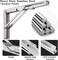 Pynsseu 24 inch Folding Shelf Brackets Heavy Duty Stainless Steel Collapsible Shelf Bracket DIY Triangle Folding Shelf Bracket Wall Mounted for Table Work Bench Space Saving 2 Pack