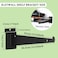 APOCHON 24Pcs Slatwall Shelf Bracket 14 inch Heavy Duty Slatwall Knife Shelf Bracket Metal Shelf Brackets for Slat Wall Black Slatwall Accessories with Lip for Slatwall Panels Shelf Display Home Comme