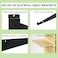 APOCHON 24Pcs Slatwall Shelf Bracket 14 inch Heavy Duty Slatwall Knife Shelf Bracket Metal Shelf Brackets for Slat Wall Black Slatwall Accessories with Lip for Slatwall Panels Shelf Display Home Comme