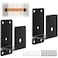 QTJUST 2Pcs 2x4 Door Barricade Brackets Heavy Duty Door Security Bar Drop Open Bar Holder Steel U Bracket Bracket for Home SecurityDoor Brace Home Garage Barn Shed
