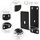 QTJUST 2Pcs 2x4 Door Barricade Brackets Heavy Duty Door Security Bar Drop Open Bar Holder Steel U Bracket Bracket for Home SecurityDoor Brace Home Garage Barn Shed