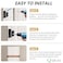 QTJUST 2Pcs 2x4 Door Barricade Brackets Heavy Duty Door Security Bar Drop Open Bar Holder Steel U Bracket Bracket for Home SecurityDoor Brace Home Garage Barn Shed
