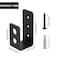 lylqmy 2x4 Door Barricade Brackets Security Bar U Bracket Heavy Duty Devices Night Lock Door Barricade Door Reinforcement for Tool HangerShedGarageGate
