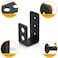 lylqmy 2x4 Door Barricade Brackets Security Bar U Bracket Heavy Duty Devices Night Lock Door Barricade Door Reinforcement for Tool HangerShedGarageGate