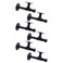 Home TZH 34 Industrial Pipe Shelf Brackets Black Iron Wall Mounted DIY Shelving Brackets Hanging Custom Pipe Brackets for Floating Shelves 6 8 Inch