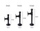 Home TZH 34 Industrial Pipe Shelf Brackets Black Iron Wall Mounted DIY Shelving Brackets Hanging Custom Pipe Brackets for Floating Shelves 6 8 Inch