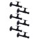 Home TZH 34 Industrial Pipe Shelf Brackets Black Iron Wall Mounted DIY Shelving Brackets Hanging Custom Pipe Brackets for Floating Shelves 6 8 Inch