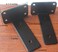 MHMYDZ 4 Pack 5 inch Black Hidden L Shelf Bracket 15 Inch Thicked Iron Floating Shelf Brackets Rustic Industrial Metal Brackets for Shelf Support