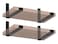 MHMYDZ 4 Pack 925 L x 6 H x 15 W J Lip Shelf Brackets Rustic Farmhouse Iron Wall Floating Shelf Bracket Metal Shelf Bracket Industrial Shelf Supports with Screws Black