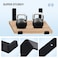 MHMYDZ 4 Pack 925 L x 6 H x 15 W J Lip Shelf Brackets Rustic Farmhouse Iron Wall Floating Shelf Bracket Metal Shelf Bracket Industrial Shelf Supports with Screws Black