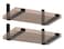 MHMYDZ 4 Pack 925 L x 6 H x 15 W J Lip Shelf Brackets Rustic Farmhouse Iron Wall Floating Shelf Bracket Metal Shelf Bracket Industrial Shelf Supports with Screws Black