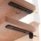 LEOPO 4 Pack 6 Inch Shelf Brackets15 Thick Heavy Duty L Floating Shelf BracketOpenwork Hidden Shelf Bracket for Shelves Support