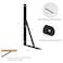 MHMYDZ 4 Pack L12 x H 8 Black Heavy Duty Shelf Brackets with Screws Metal Shelf Brackets Shelf Support Angle Brackets for Shelves L Brackets Heavy Duty Floating Shelf