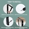 MHMYDZ 4 Pack L12 x H 8 Black Heavy Duty Shelf Brackets with Screws Metal Shelf Brackets Shelf Support Angle Brackets for Shelves L Brackets Heavy Duty Floating Shelf