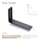 LEOPO 6 Pack 6 Inch Floating L Shelf Brackets for DIY15 Inch Thick Heavy Duty Metal Shelf Bracket for WallPremium Black Powder Coated Steel