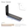 LEOPO 6 Pack 6 Inch Floating L Shelf Brackets for DIY15 Inch Thick Heavy Duty Metal Shelf Bracket for WallPremium Black Powder Coated Steel