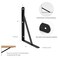 MHMYDZ 6 Pack L8 x H 6 Black Heavy Duty Shelf Brackets with Screws Metal Shelf Brackets Shelf Support Angle Brackets for Shelves L Brackets Heavy Duty Floating Shelf