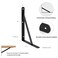 MHMYDZ 6 Pack L8 x H 6 Black Heavy Duty Shelf Brackets with Screws Metal Shelf Brackets Shelf Support Angle Brackets for Shelves L Brackets Heavy Duty Floating Shelf