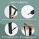 MHMYDZ 6 Pack L8 x H 6 Black Heavy Duty Shelf Brackets with Screws Metal Shelf Brackets Shelf Support Angle Brackets for Shelves L Brackets Heavy Duty Floating Shelf