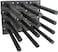 MHMYDZ 6 Pcs 5 Black Solid Steel Floating Shelf Bracket Blind Shelf Supports Hidden Brackets for Floating Wood Shelves Concealed Blind Shelf Support Screws and Wall Plugs Included