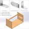 YEWLACA 6Pcs Heavy Duty L Bracket Corner Braces 65x65x38mm Stainless Steel 90 Degree Joints Right Angle Brackets Metal Corner Support Fastener for Wood Shelves