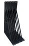 MHMYDZ 8 Pack L20 x H 12 Black Heavy Duty Shelf Brackets with Screws Metal Shelf Brackets Shelf Support Angle Brackets for Shelves L Brackets Heavy Duty Floating Shelf