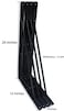 MHMYDZ 8 Pack L20 x H 12 Black Heavy Duty Shelf Brackets with Screws Metal Shelf Brackets Shelf Support Angle Brackets for Shelves L Brackets Heavy Duty Floating Shelf