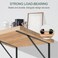 MHMYDZ 8 Pack L20 x H 12 Black Heavy Duty Shelf Brackets with Screws Metal Shelf Brackets Shelf Support Angle Brackets for Shelves L Brackets Heavy Duty Floating Shelf
