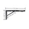 AMBOJIE Folding Shelf Brackets 16 Inch 2 Pcs Heavy Duty Collapsible Triangle Shelf Bracket DIY Wall Mounted Folding Table Hinge Space Saving for Bench Table with Screws